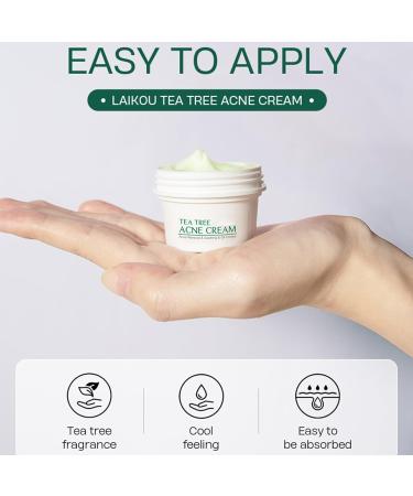 Anti Acne Treatment Acne Cream For Face Spot Cream For Acne Spot Treatment Tea Tree Face Cream for Spot Treatment for Acne Cream Moisturiser for Women Men Dilute Face Prone Spot Marks Cream 20G - Buy Online on GoSupps.com
