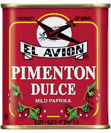 El Avion Pimenton Dulce Unsmoked Mild Paprika 75g Pack of 2 with World Food Shop Scoop - Authentic Spanish Flavour - Enhance Your Dishes with Mild Paprika - Buy Online on GoSupps.com
