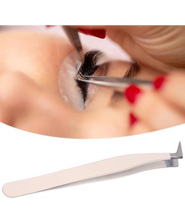 Eyelash Applicator Tweezers - Precision Stainless Steel | Narrow Curved Tip | Easy to Use & Lightweight for Home Use - Shop Now! - Buy Online on GoSupps.com