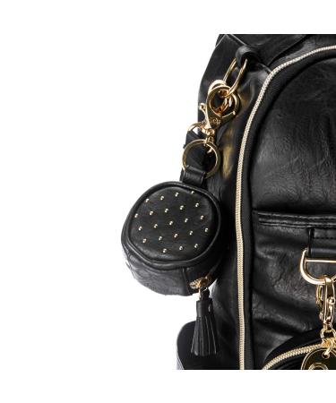 Chelsea + Cole Studded Pacifier Case with Clip | Itzy Ritzy Charm Pod | Holds 2 Pacifiers | Black Sweetheart Print Interior - Buy Online on GoSupps.com