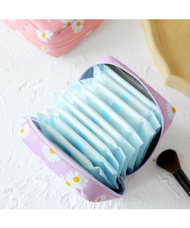 TSHAOUN 3 Pieces Sanitary Napkin Towel Storage Bag Portable Menstrual Cup Pouch Sanitary Napkin Pad Organizer with Zipper Tampons for Girls Women Lady Collect Bag for Coin Lipstick Key (3Colors) - Buy Online on GoSupps.com