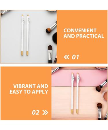 ERINGOGO Lot de 6 Crayons Sourcils Multifonction Blancs avec Taille-Crayon Int gr Waterproof en Bois pour Maquillage Contour de Barbe et Eyeliner Usage Mobile et Pr cision Longue - Buy Online on GoSupps.com