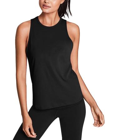 Mippo Open Back Yoga Tank Top for Women - Black, Large | Athletic Workout Clothes - Buy Online on GoSupps.com