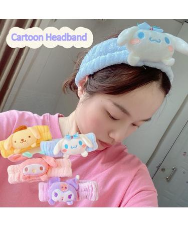 Kawaii Spa Headband for Washing Face Cute Blue Headband for Make Up Washing Party Soft Headband for Woman Girls - Buy Online on GoSupps.com