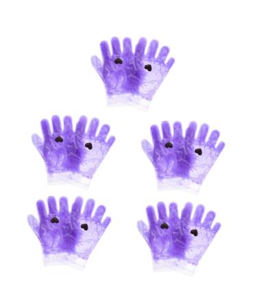 FRCOLOR 5 Pairs Hand Wax Set Foot Wax Set Paraffin Wax Film Gel Spa Gloves Paraffin Hand Cover Heated Gloves DIY Wax Cover Moisturizing Gloves Spa Paraffin Wax Sleeve Care Heating Lid