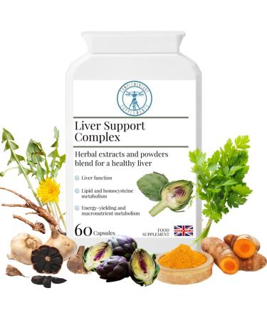 Complementary Supplements - Liver Support Complex - Liver and Gallbladder Health Formula - Traditional Herbal Blend Artichoke Dandelion Burdock Flax Seed - 60 Capsules