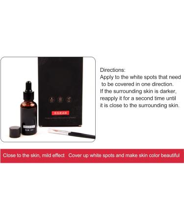  LIYJTK 30ml vitiligo Liquid Skin Care Covering Vitiligo Waterproof Makeup Concealer Cosmetics For Face and Body Reduces White Spots and Improves Pigmentation - Buy Online on GoSupps.com