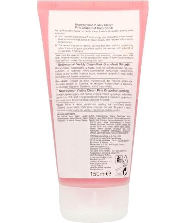 Neutrogena Visibly Clear Pink Grapefruit Daily Scrub 150ml - Gentle Exfoliating Face Wash - Buy Online on GoSupps.com