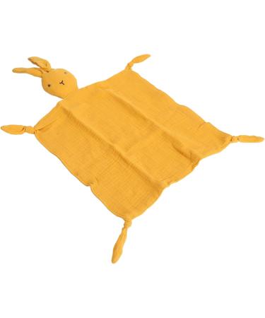 Bunny Security Blanket - Compact & Comfortable Lovey for Travel | Yellow Bunny Blanket - Perfect for Kids & Toddlers - Buy Online on GoSupps.com