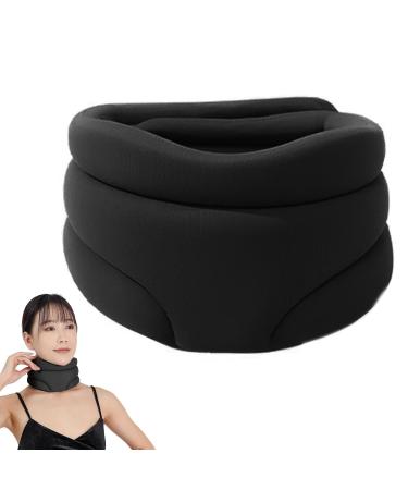Tytyworth Sleep Aid Neck Support Pillow - Anti-Snore Foam Orthosis for Comfortable Sleep | Soft Neck Support for Neck Humps - Black - Buy Online on GoSupps.com