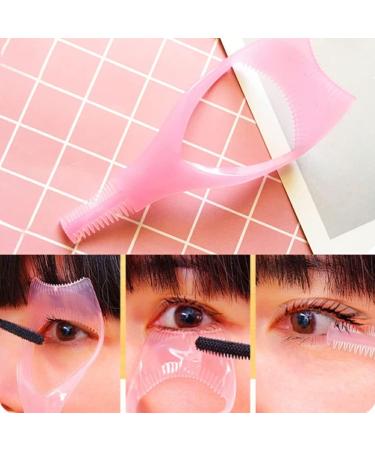dijiusidy Women 3 in 1 Mascara Shield Portable Natural Eyelashes Curler Applicator Guide Guard Eye Lash Makeup Accessory Beauty Supplies - Buy Online on GoSupps.com