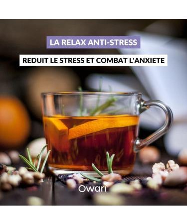  SLIMTEA Owari La Relax Anti-stress Fights Anxiety Reduces Stress Works against Nervousness Relaxing Effect Loose Tea 100 g 100% Natural Drink - Buy Online on GoSupps.com