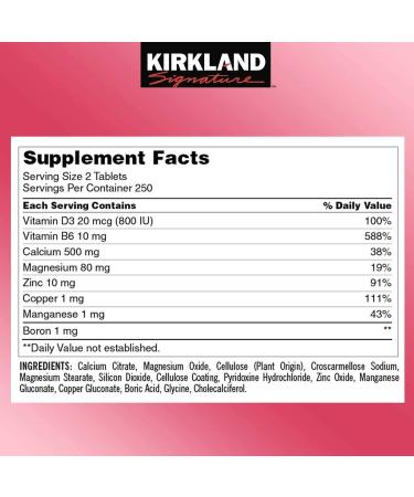 Kirkland Signature Calcium Citrate Magnesium Zinc + Vitamin E Bundle - 2 Units - Buy Online on GoSupps.com