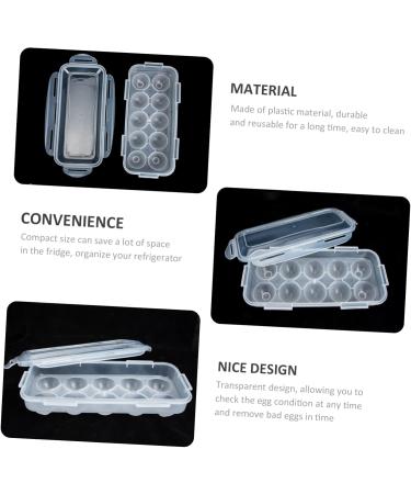 LABRIMP Box Eggs Refrigerator Plastic Pallet Food Containers Egg Case Fridge Egg Holder Tray Egg Bag Storage White 27.5x13cm - Buy Online on GoSupps.com