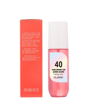 90ML Skin Body Mist - Hair & Body Mist for Women & Men Fragrance - Travel Size Body Spray for Women - Perfumes Valentine's Day Gifts for Women (Hot Pink)