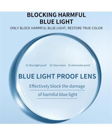 Knhorfad Ultra-Light Anti-Blue Light Progressive Glasses for Men | Dual Use Reading & Distance +1  - Buy Online on GoSupps.com