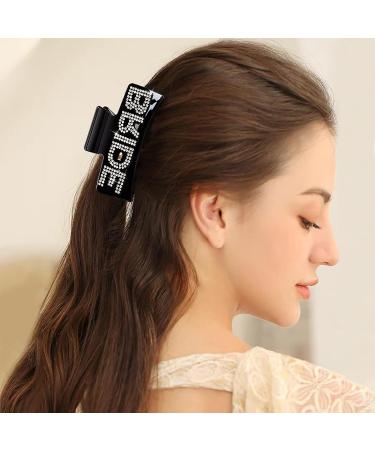 Bride Claw Clip Bachelorette - Bride Hair Accessories & Gifts for Bachelorette Party (Black) - Buy Online on GoSupps.com