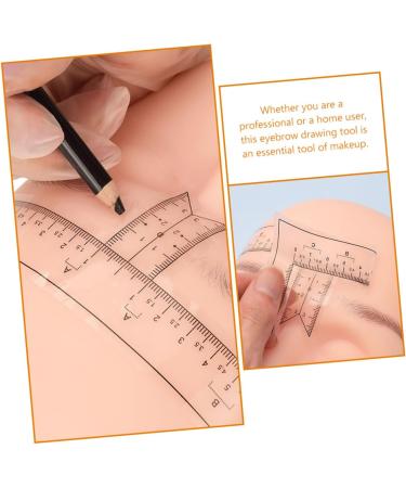 Healeved 10Pcs stickers eyebrow ruler for measurement eyebrow mapper marker eyebrow ruler tool scale - Buy Online on GoSupps.com