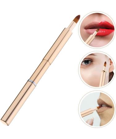 FOMIYES Lip Brush Portable Lipstick Applicator Women Lip Brush Lip Gloss Brush Lip Makeup Tool Golden - Buy Online on GoSupps.com