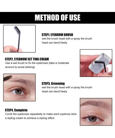  SEMINISMAR Eyebrow Gel Soap Kit Soap Brows Control Freak Eyebrow Soap Eyebrow Gel Waterproof and Long-Lasting Eyebrow Soap Eyebrow Styling Gel Soap Brow Lift Eyebrow Kit 2 PCS - Buy Online on GoSupps.com