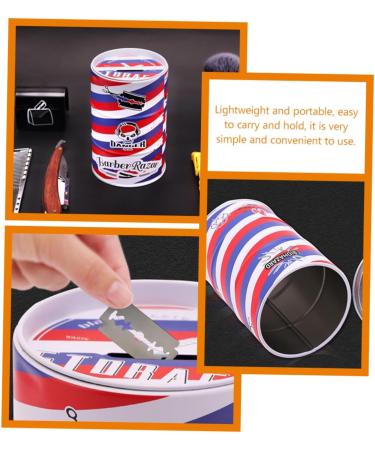 Doitool Razor Storage Barrel Organizer - Waste Blade Disposal Container & Multi-Purpose Metal Case for Razor Plane Accessories - Buy Online on GoSupps.com
