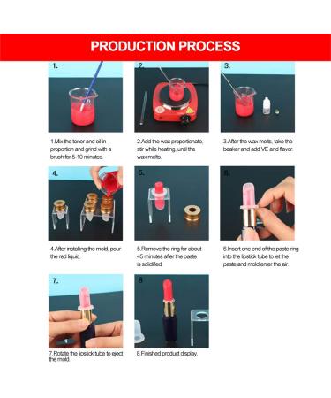 Buy DIY Homemade Lipstick Kit - Silicone Filling Tubes & Balm Tools for Perfect Makeup | International Shipping - Buy Online on GoSupps.com