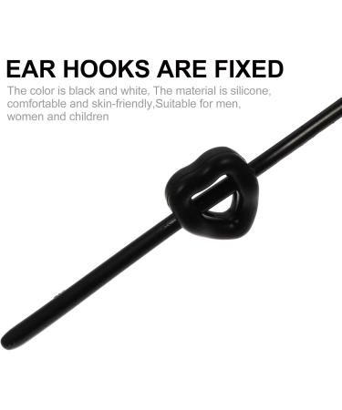 Faruta 12 Pairs Heart-Shaped Silicone Glasses Ear Hook Sleeves - Anti-Slip Comfort for Sunglasses & Reading Glasses (Black & White) - Buy Online on GoSupps.com