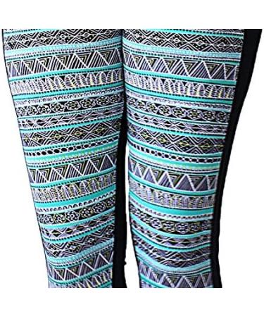 Maternity Zigzag Chevron Print Leggings | Over Bump, Non-See Through, Pregnancy Yoga Wear - L Chevron Stripes - Buy Online on GoSupps.com