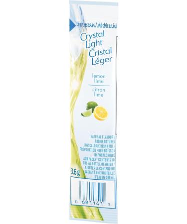 Crystal Light Lemon Lime Singles 120 single servings (12 Boxes of 10 Packets) 3.6 g (Pack of 120) Lemon Lime - Buy Online on GoSupps.com