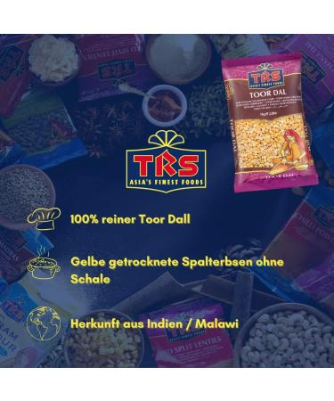 TRS Toor Dall (Plain) 1 x 1 kg - Buy Online on GoSupps.com