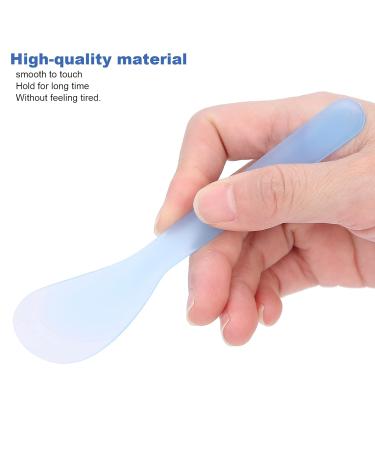 100 Pcs Face Mask Spatula Set - Large Head Smooth Edge DIY Plastic Spoon for Home & Salon Use - Blue - Buy Online on GoSupps.com
