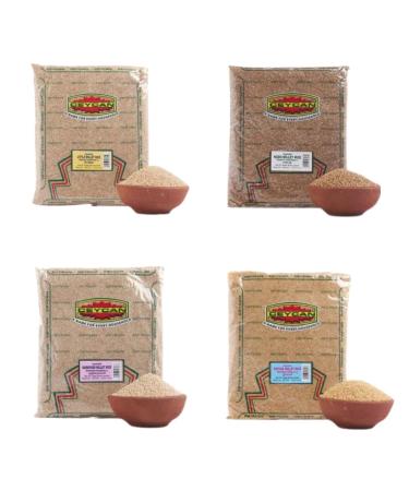 Natural Unpolished Millets 8 LB Combo Pack | Includes Foxtail Millets | Kodo Millets | Little Millets | Barnyard Millets (2 LB Each) | Low GI High Protein Fiber-Rich Native Millet Rice Alternative