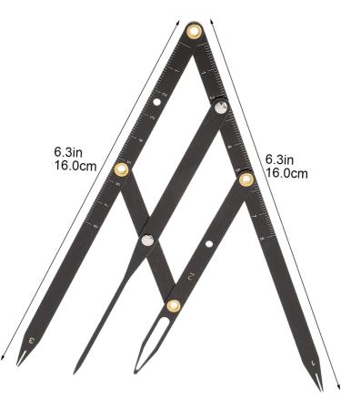 Didiseaon 5 Pcs Second Generation Scale Eyebrow Shape Microblading Ruler Eyebrow Measurement Tool Bagged Mold 25x5x0.6cmx5pcs Blackx5pcs - Buy Online on GoSupps.com