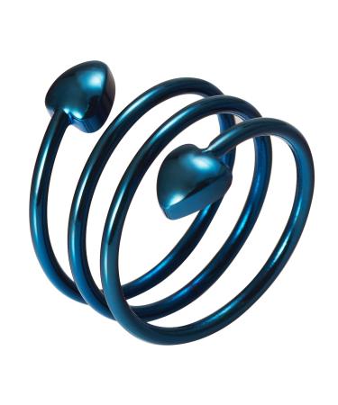 Copper Rings for Women 99% Pure Copper Adjustable Blue Magnetic Ring Fashion Jewelry Present (0139L)