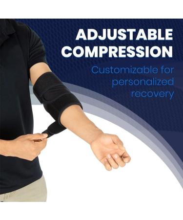 FoRes Elbow Brace Support | Adjustable Tennis Compression Sleeve for Tendonitis Arthritis & Workouts - Lightweight 360 Support - Buy Online on GoSupps.com