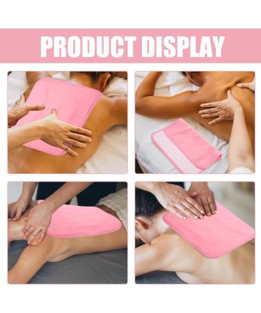 FRCOLOR 2pcs Reusable Castor Oil Compress Cloths - Soothing Absorbent Flannel for Abdomen & Joints - Relaxing Relief (Pink - Buy Online on GoSupps.com