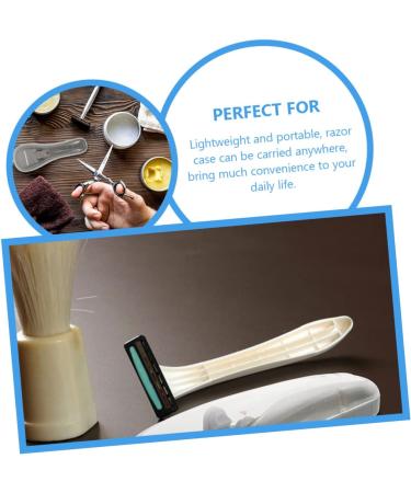 Minkissy Razor Storage Box Organizer 4 Pieces Travel Case for Manual Razors Durable Protection for Razor Storage - Buy Online on GoSupps.com