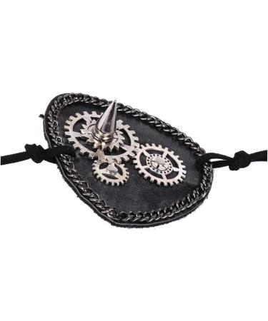 Beavorty prom props gear clock eye patch Decor Blindfold make up eye mask medium Black - Buy Online on GoSupps.com