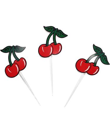 Cherry Cupcake Topper Picks for Birthday Cake Decorations - Buy Online on GoSupps.com
