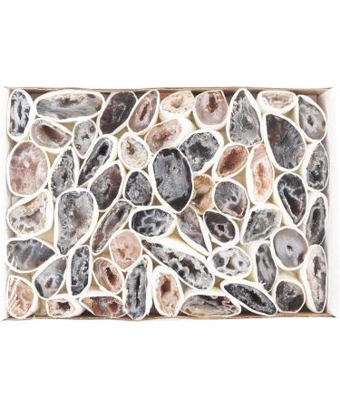 Crystal Rough Be Meeting Natural Crystal Natural Geodes Small Agate Druzy Irregular Rock Crystal Cluster Pyrite Specimen Decoration DIY Key Chain (Color : Set4) - Buy Online on GoSupps.com