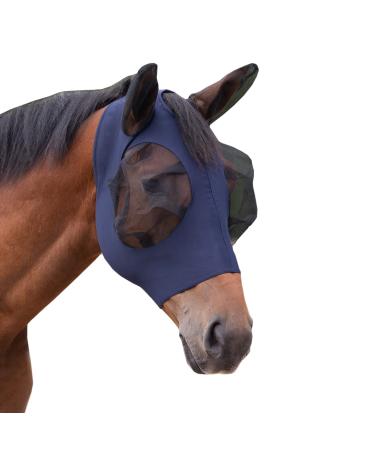 QHP fly mask Super Bug size:shet color QHP:Navy shet navy