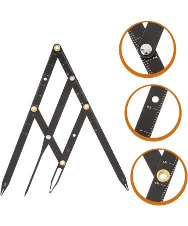 Housoutil 2 pcs Measuring Generation Caliper Second Makeup Stainless Sliding Three-point Tools Positioning 25x5x0.6cmx2pcs Blackx2pcs - Buy Online on GoSupps.com