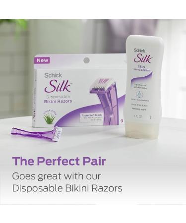 Schick Silk Bikini Shave Cream - Intimate Shaving Cream for Women, 2 Pack (6oz Each) - Buy Online on GoSupps.com