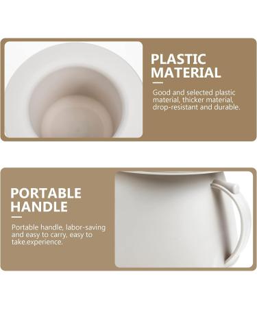 Cabilock Chamber Pot Bedpan with Lid - Portable Urinal Spittoon for Kids, Elderly Men and Women - Beige - Buy Online on GoSupps.com