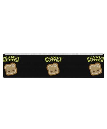 Peanut Butter-Smiley Face Yoga Workout Bands Comfort Legs Booty Resistance Straps Physical Therapy Aids