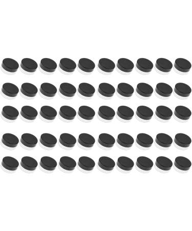 Buy 50s Set of 3ml Mini Empty Cream Jars with Screw Caps for Cosmetics - Black Cosmetic Containers for Creams & Ointments - Buy Online on GoSupps.com