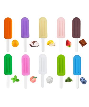 Maoerdental Chew for Invisalign Aligner Aligner Chew Popsicle Silicone 10PCS Aligner Munchies with Grip Handles Suitable for Invisible or Metal Braces(10PCS Mix Colors)