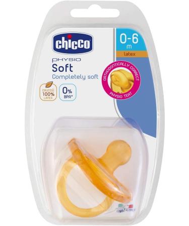 Chicco Physio Soft 00073000310000 Teat 0m+ - Rubber 1 Piece in Neutral Orange Yellow - Buy Online on GoSupps.com
