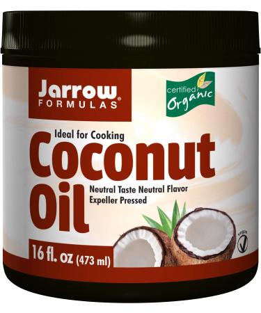 Jarrow Formulas Organic Coconut Oil Expeller Pressed 16 fl oz (473 g)