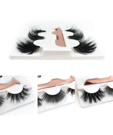 3 Styles False Eyelashes Synthetic Fiber Material 3D Mink Lashes 100% Handmade Natural Fluffy Long Soft Reusable Fake Eyelashes with Eyelash Applicator (3 Pairs) - Buy Online on GoSupps.com